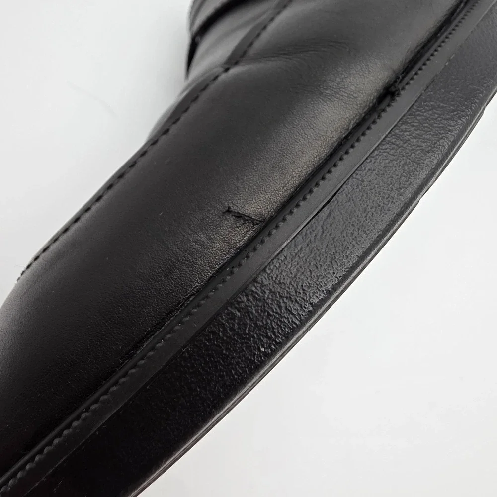 Johnston & Murphy Penny Loafer Men 11.5 Dual Width Black Waterproof Leather Shoe